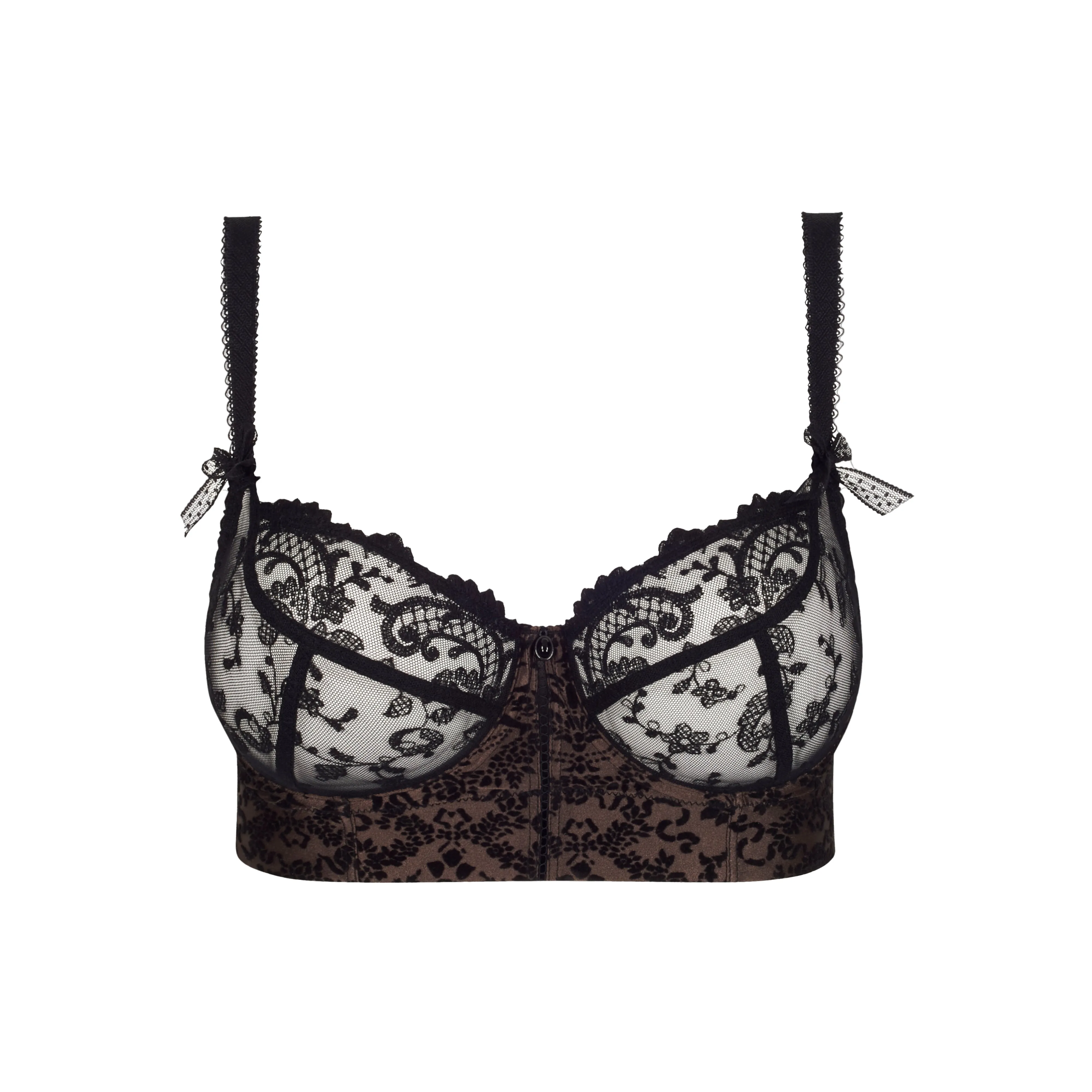 Gaby Black Longline Bra