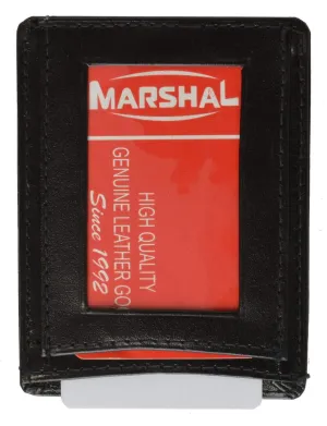 Genuine Leather Mens Money Clip w/ID Holder 262 (C)