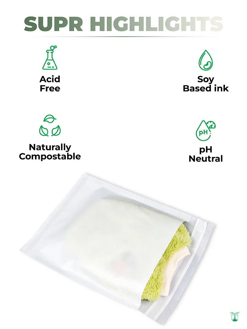 Glassine Bags For Sustainable Product Packaging In 8 Sizes.