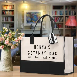 Grandma Tote Bag Grandma's Getaway Bag Grandma Nana Bag Grandma Gift Bag Shopping Bag Mothers Day Gift Live Love Spoil Bag Grandma GM1017