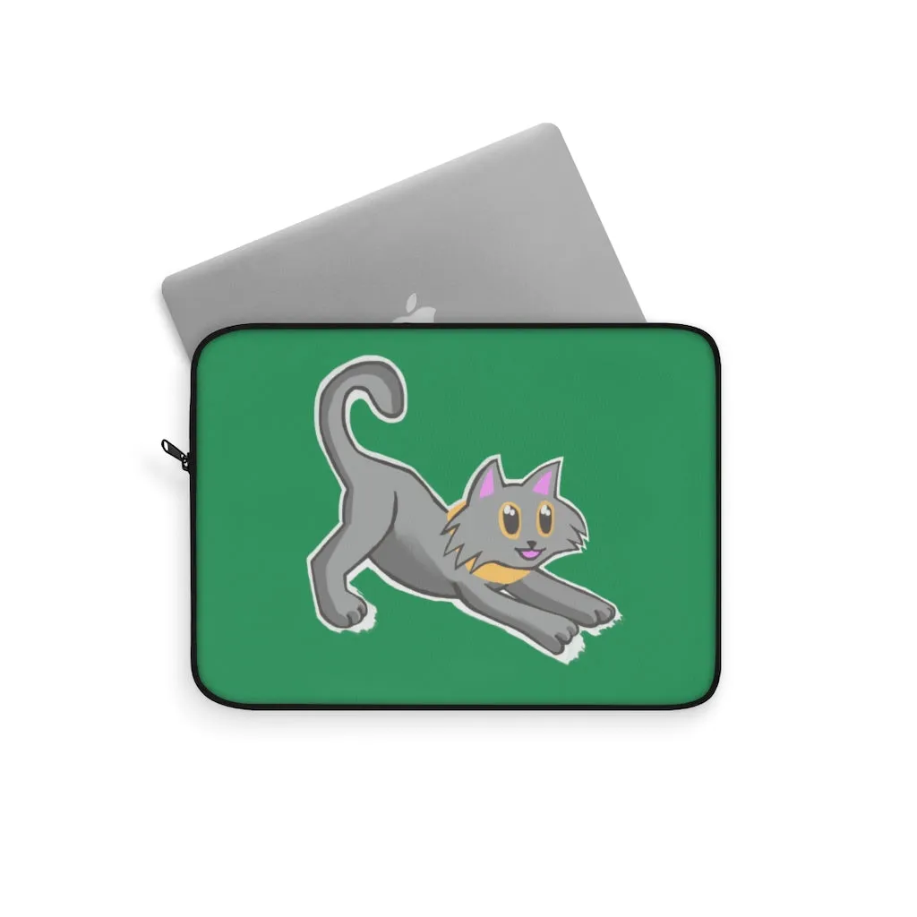 Grey Kitty Laptop Sleeve