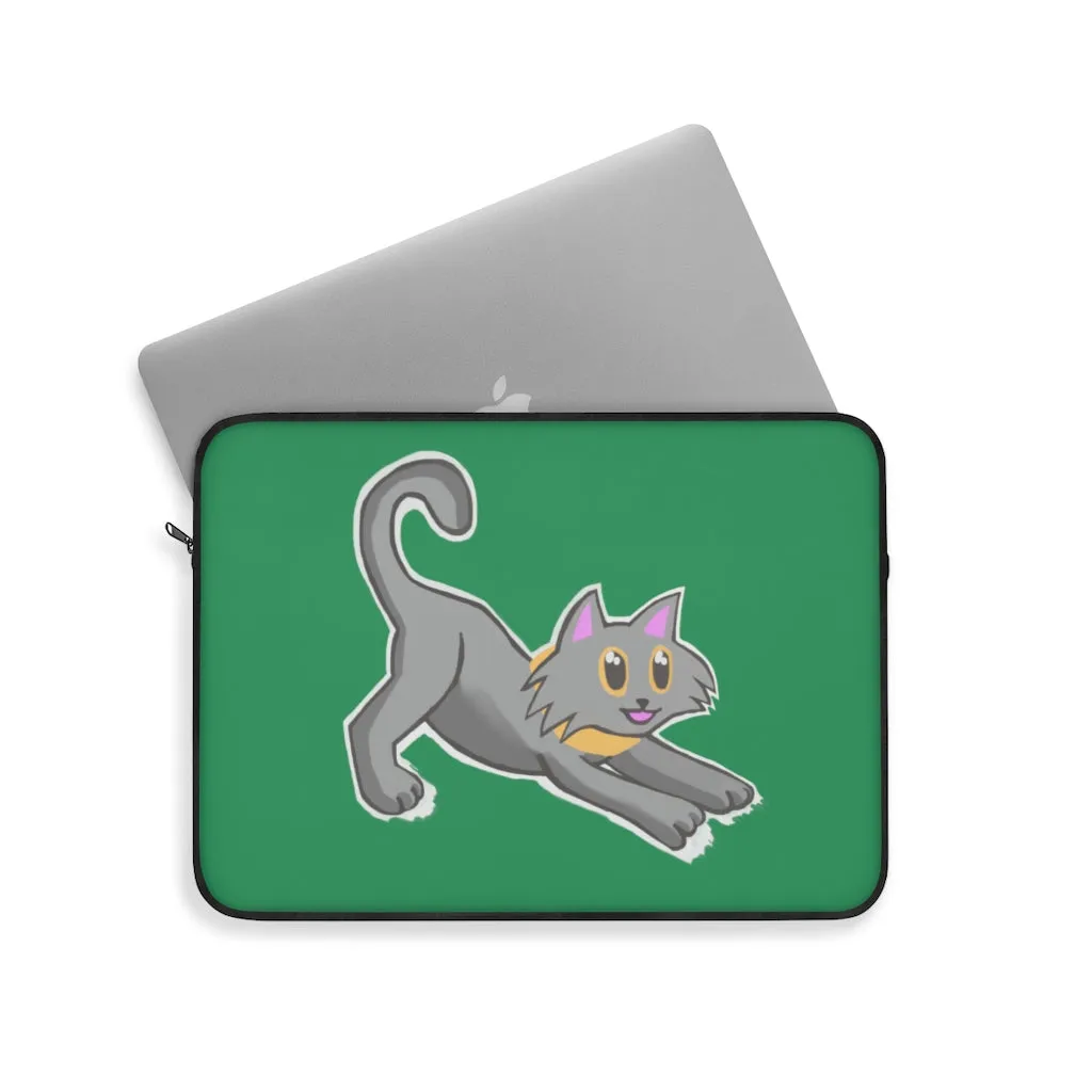 Grey Kitty Laptop Sleeve
