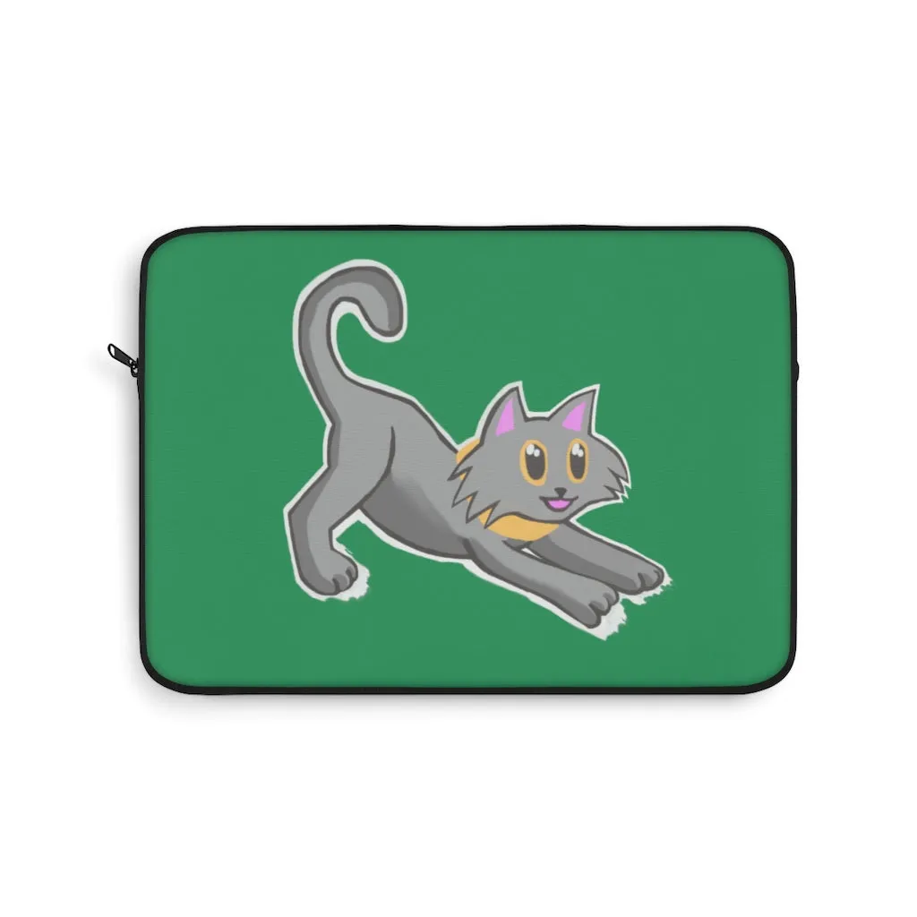 Grey Kitty Laptop Sleeve