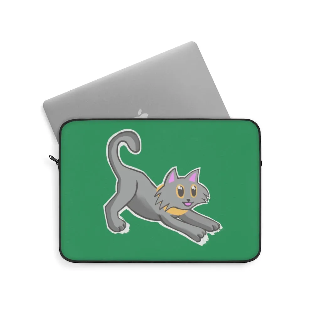 Grey Kitty Laptop Sleeve