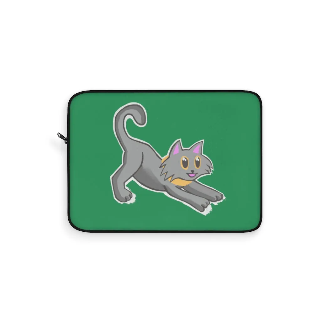 Grey Kitty Laptop Sleeve