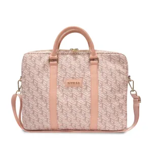 Guess - GCube Stripes 16" Notebook Sleeve MacBook / Laptop   Shoulder Strap (GUCB15HGCFSEP) - Pink