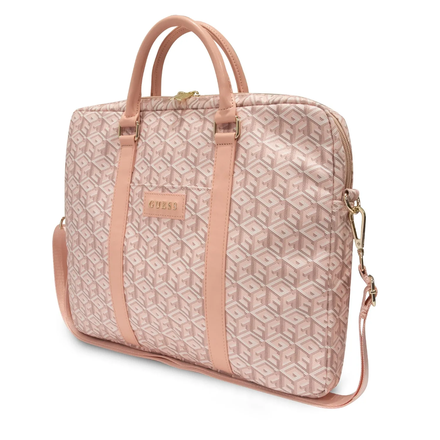 Guess - GCube Stripes 16" Notebook Sleeve MacBook / Laptop   Shoulder Strap (GUCB15HGCFSEP) - Pink