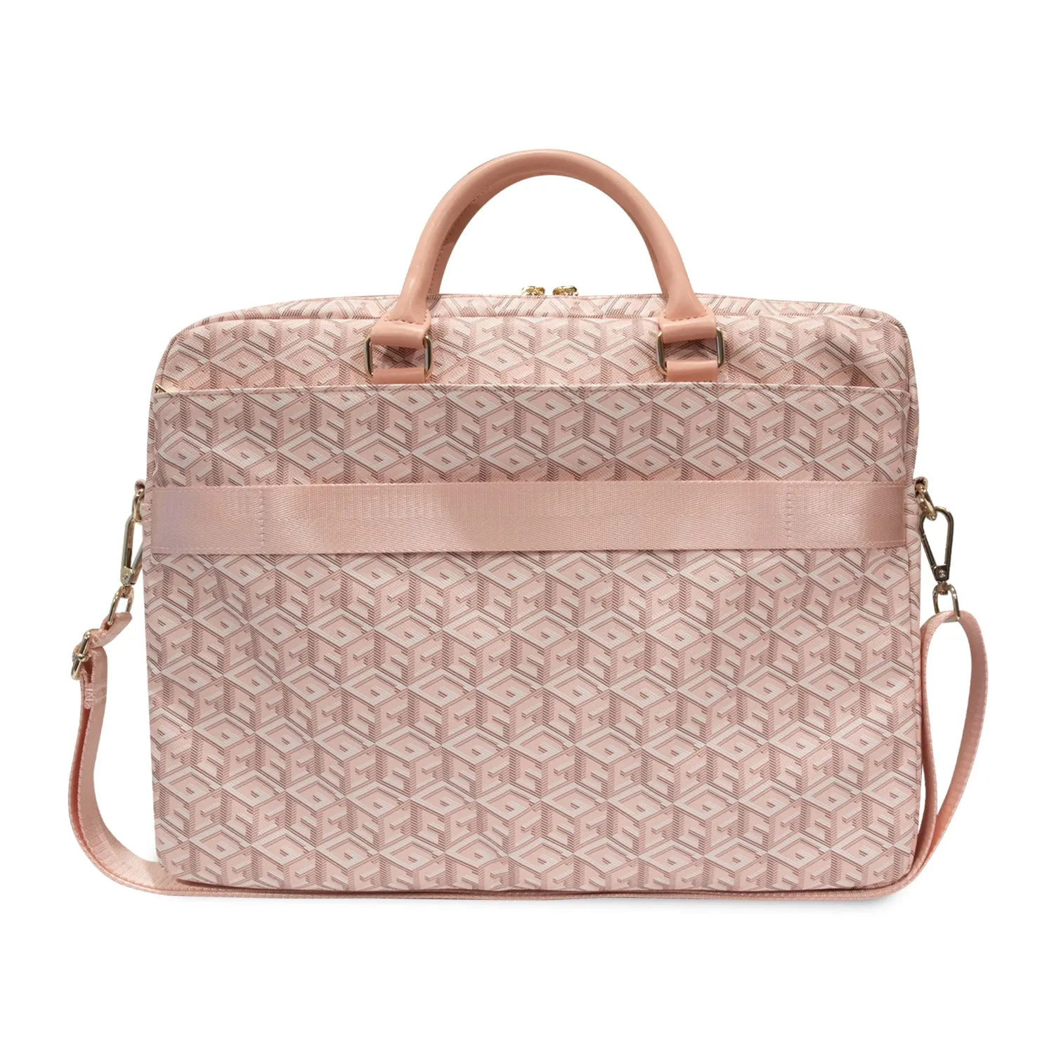 Guess - GCube Stripes 16" Notebook Sleeve MacBook / Laptop   Shoulder Strap (GUCB15HGCFSEP) - Pink