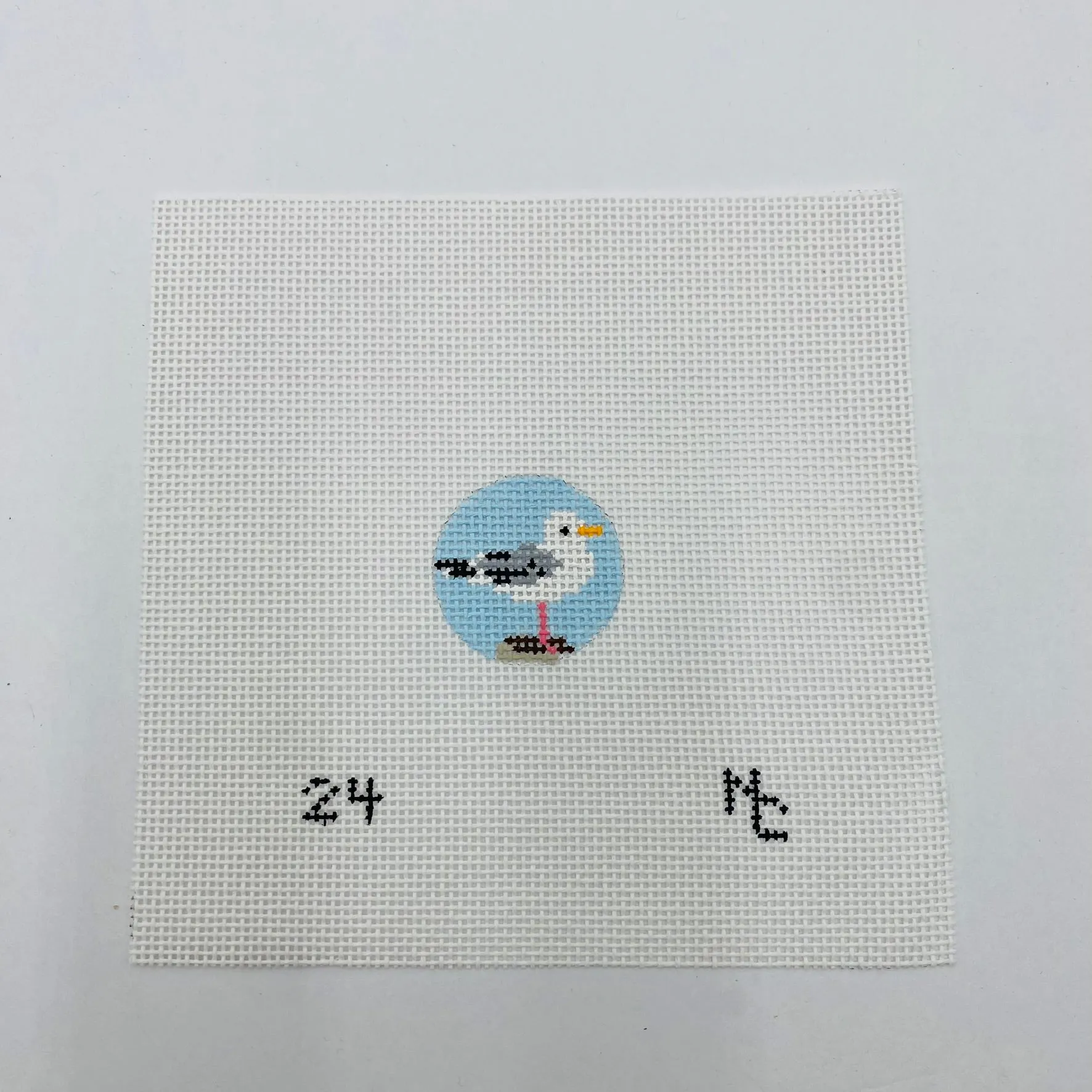Gull Key Fob Insert Canvas