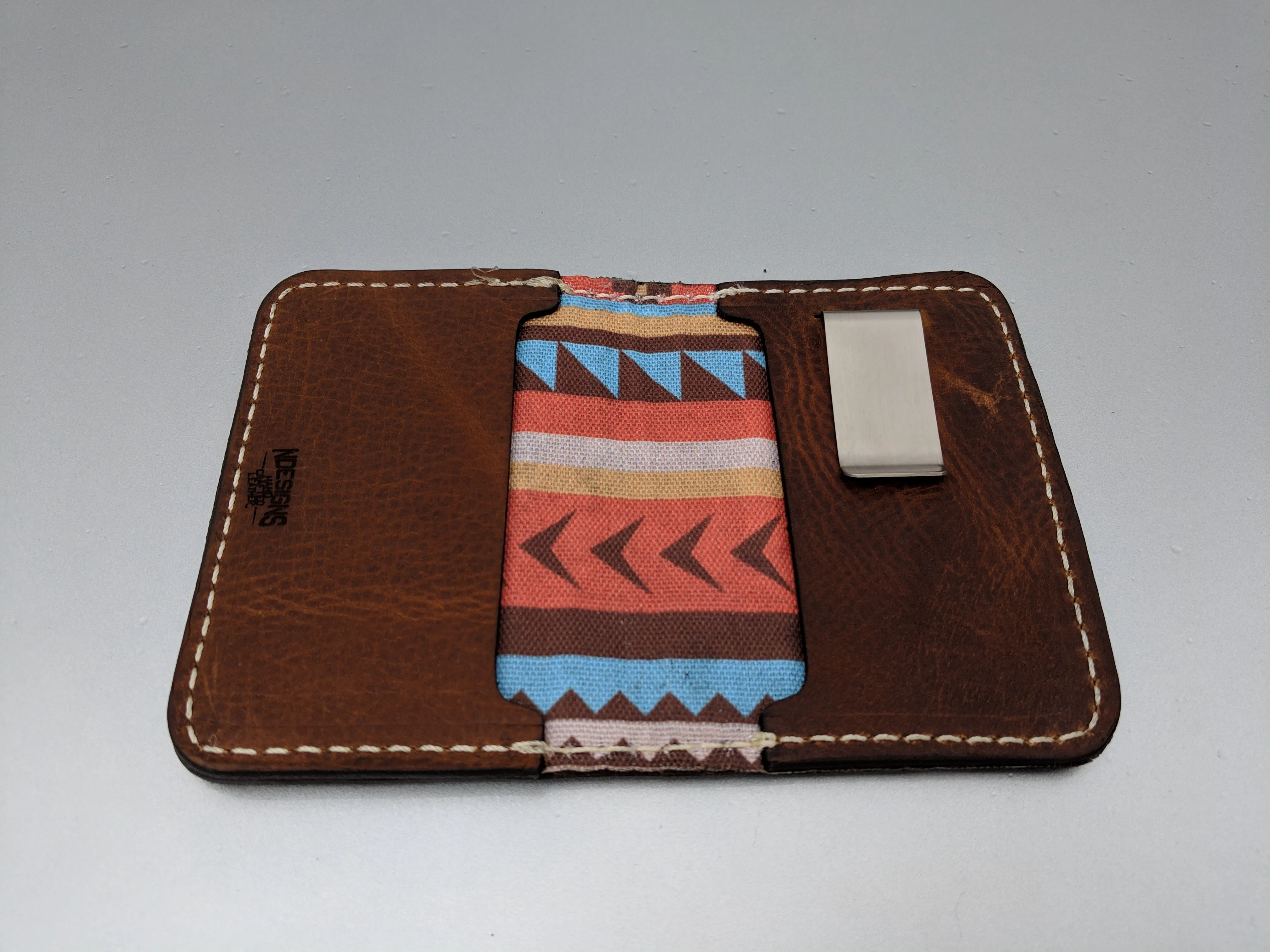 Handmade Brown Fly Man Genuine Leather Wallet
