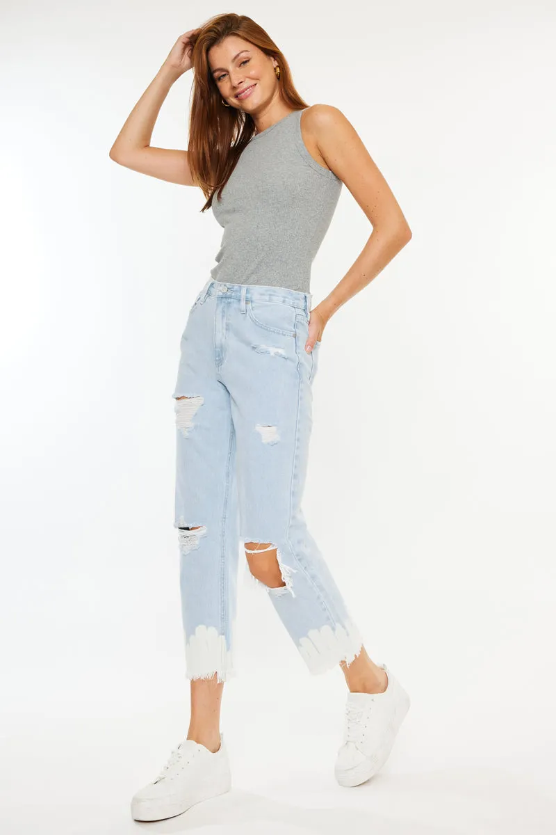 Harmony High Rise Straight Leg Jeans