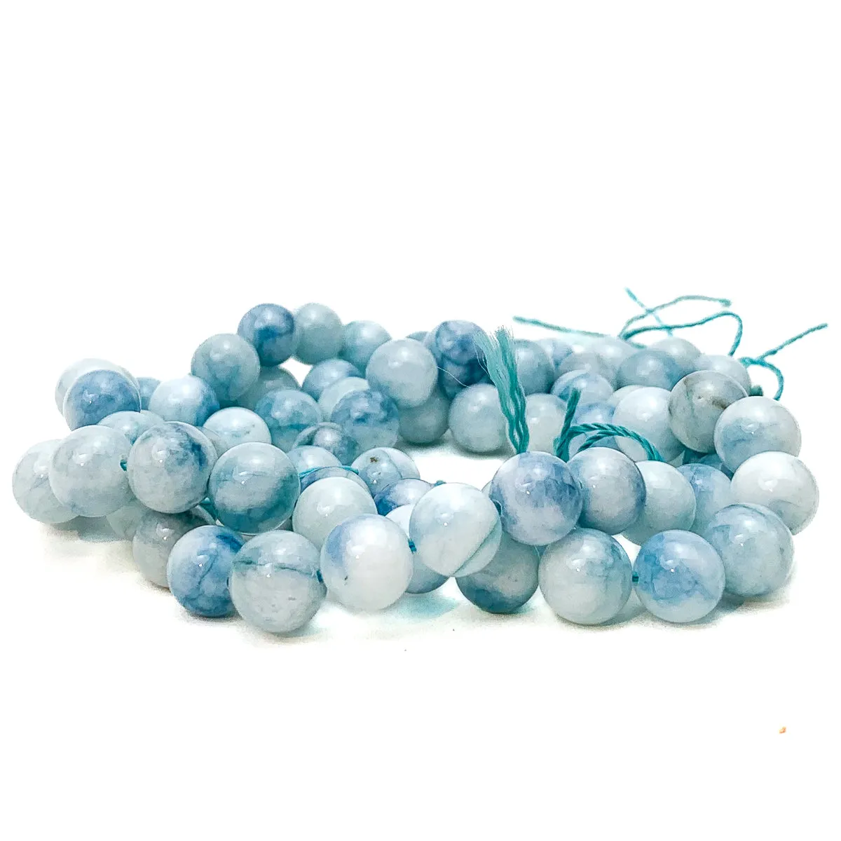 Hemimorphite 10mm Smooth Rounds Bead Strand