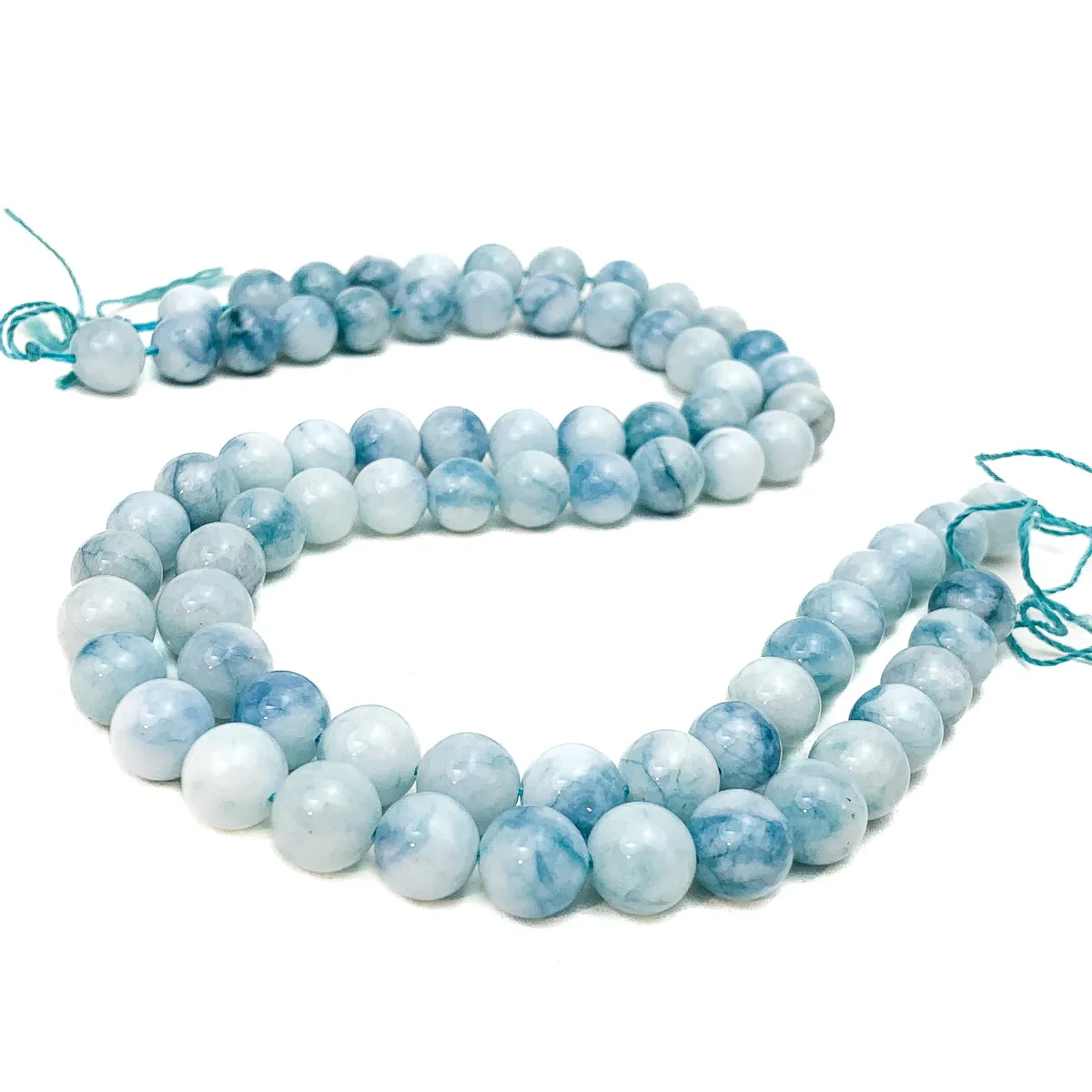 Hemimorphite 10mm Smooth Rounds Bead Strand