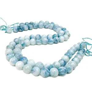 Hemimorphite 10mm Smooth Rounds Bead Strand
