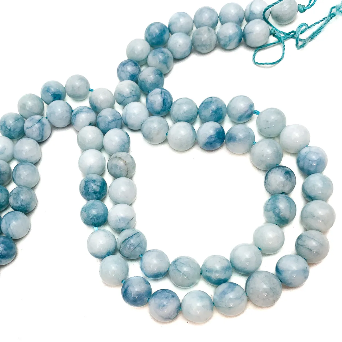 Hemimorphite 10mm Smooth Rounds Bead Strand
