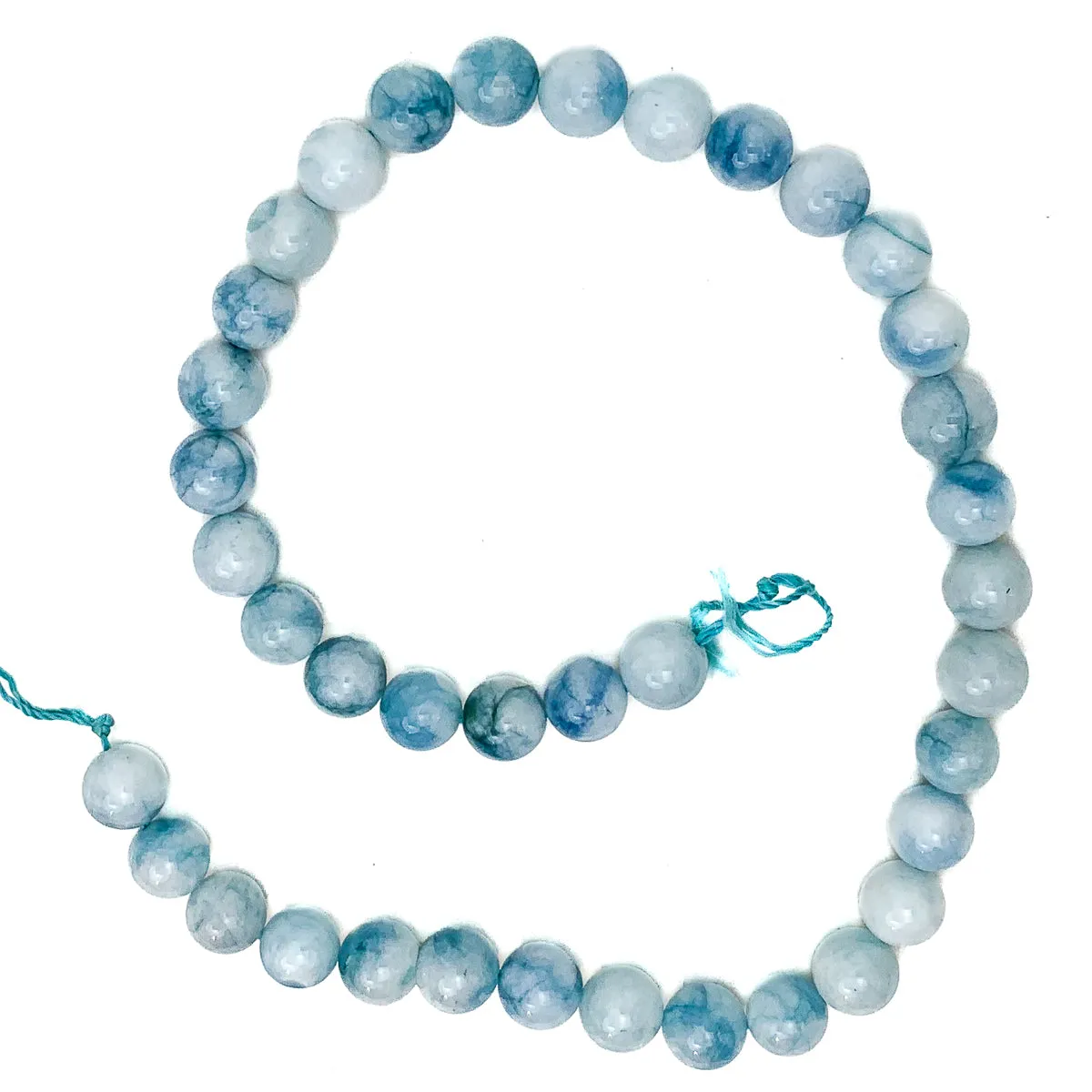 Hemimorphite 10mm Smooth Rounds Bead Strand