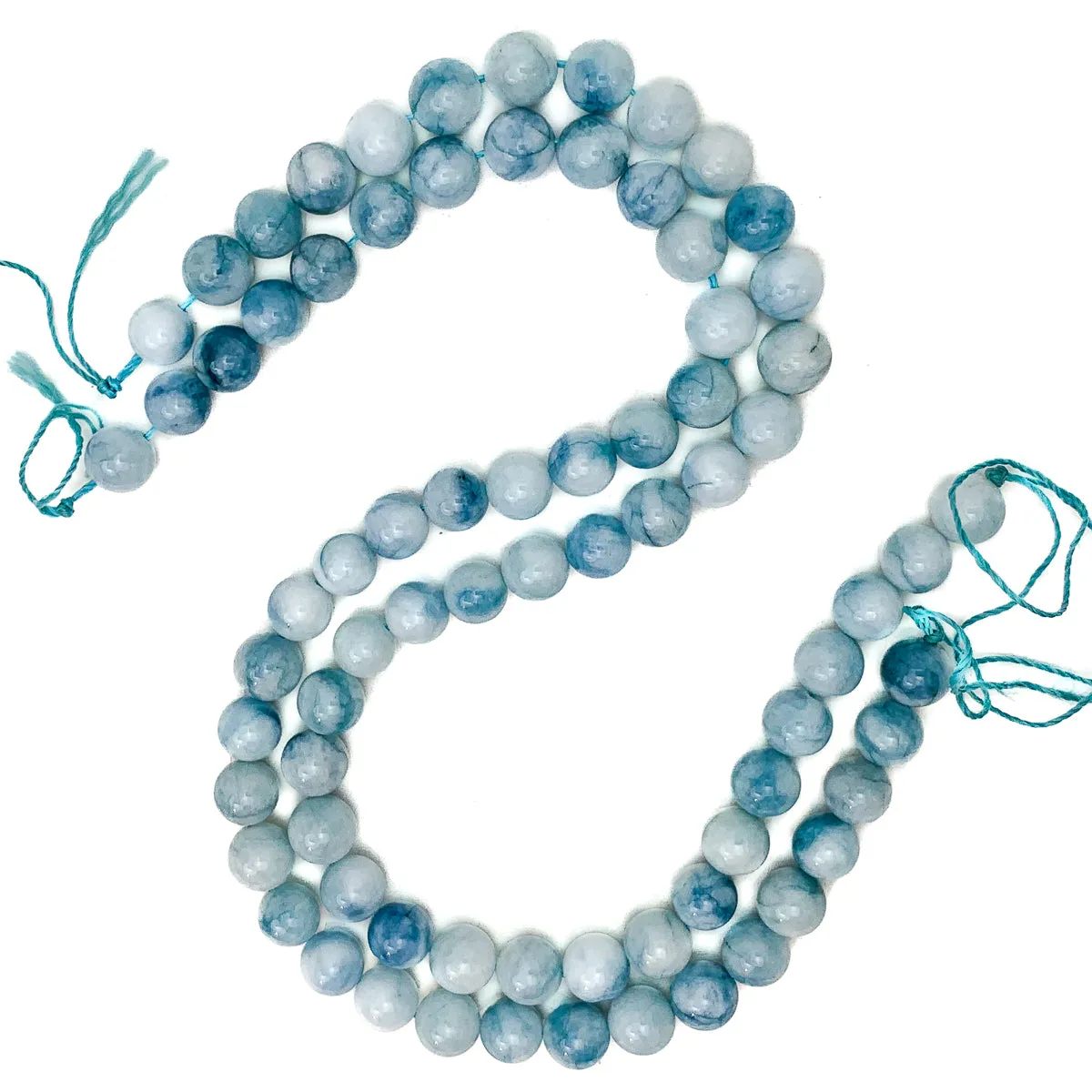 Hemimorphite 10mm Smooth Rounds Bead Strand