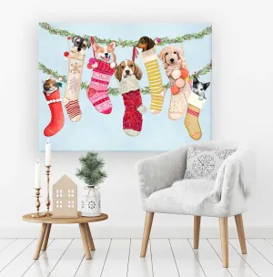 Holiday - Sweet Stockings Canvas Wall Art