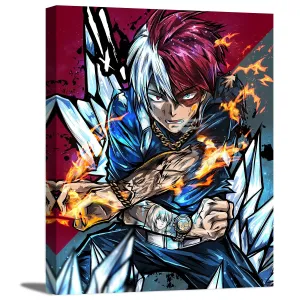 Ice & Fire Hero Canvas Wall Art