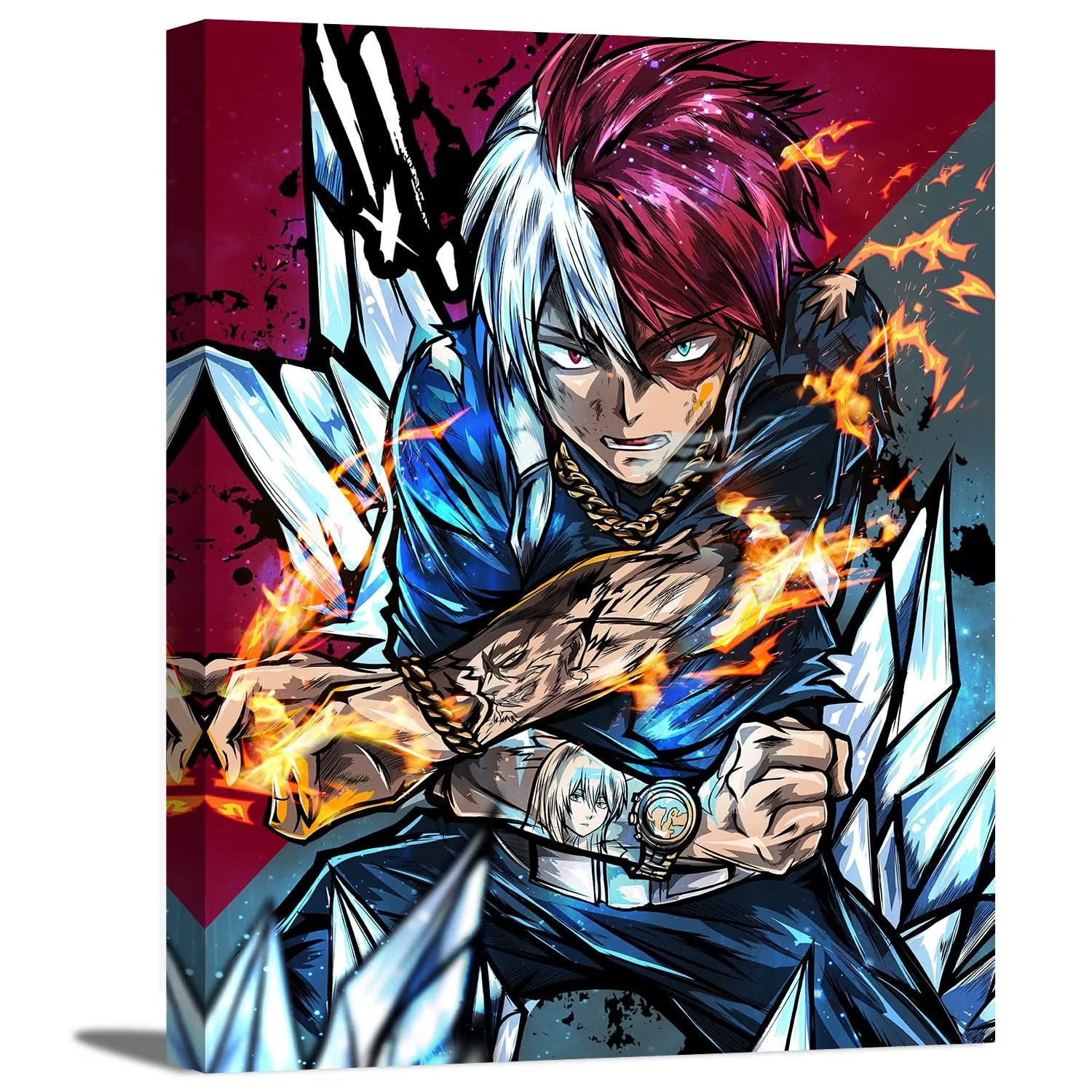 Ice & Fire Hero Canvas Wall Art