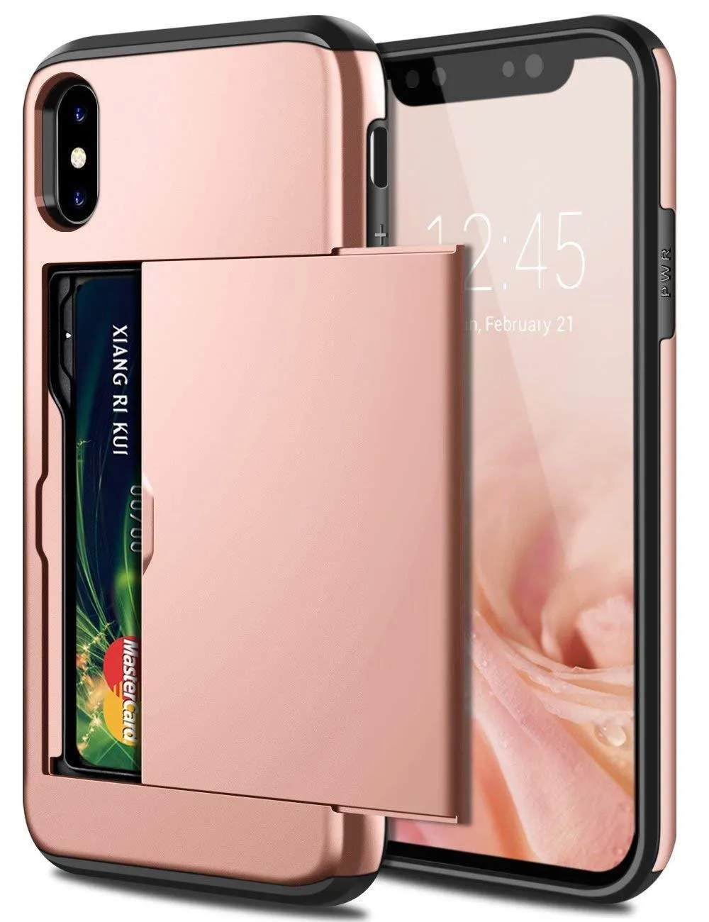 Iphone 8 Plus Case With Card Holder Armor Wallet Card