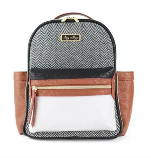 Itzy Ritzy Mini Backpack Diaper Bag-Coffee & Cream
