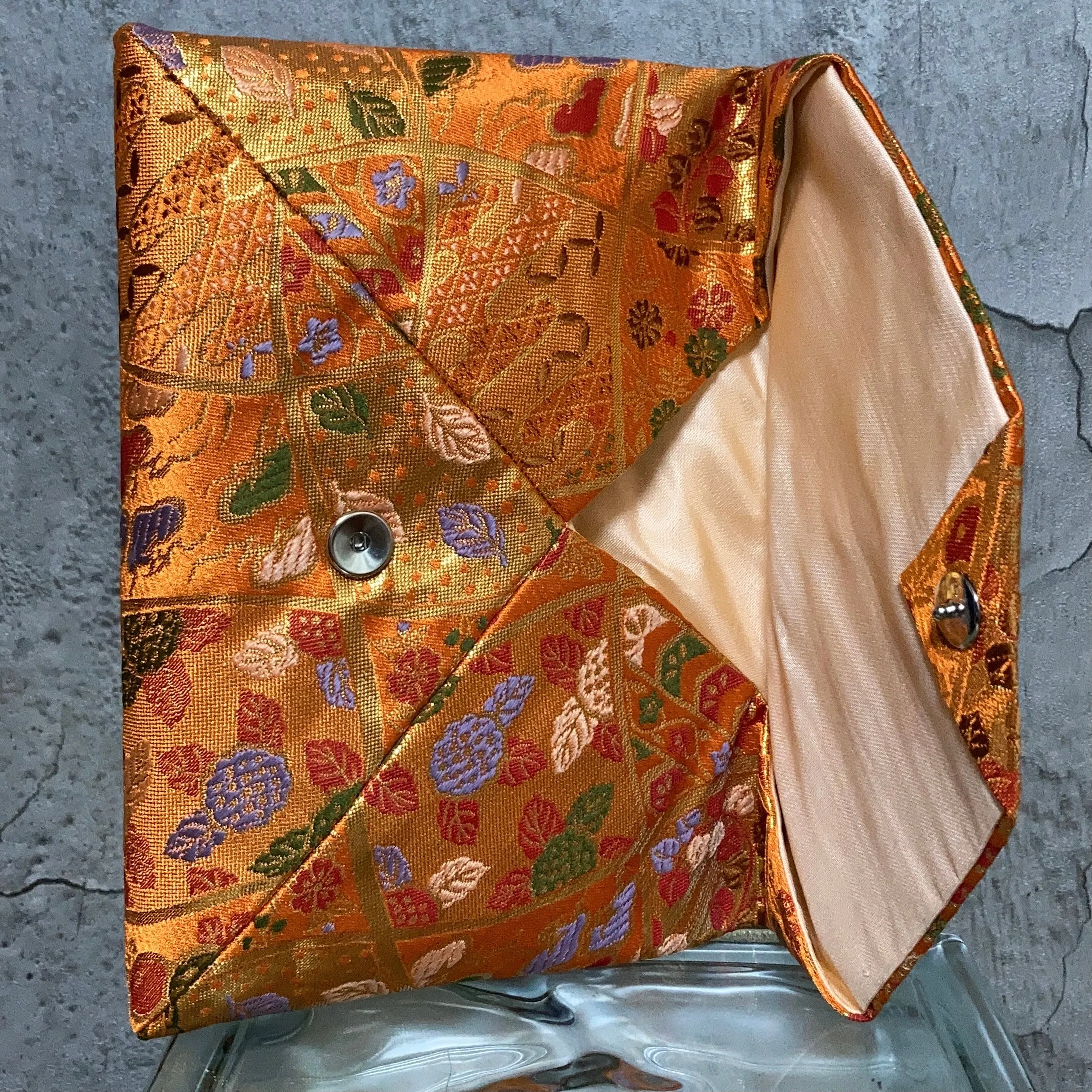Japanese kimono cloth mini bag