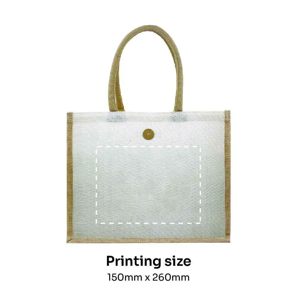 Jute Bag with Button