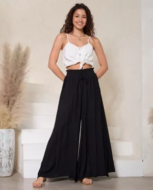 Kaitlyn Wide Leg Pants - Black