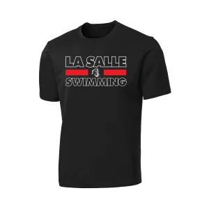 La Salle Swimming 2021 - Performance Tee - Youth/Adult (Black & Red)