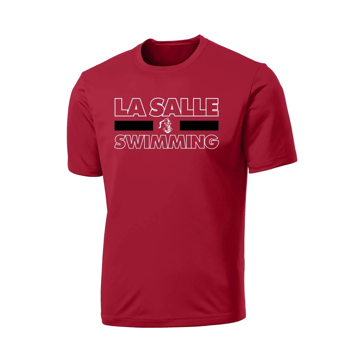 La Salle Swimming 2021 - Performance Tee - Youth/Adult (Black & Red)