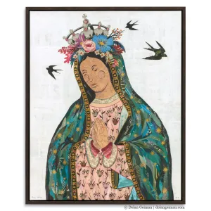 LADY OF GUADALUPE canvas print with float frame