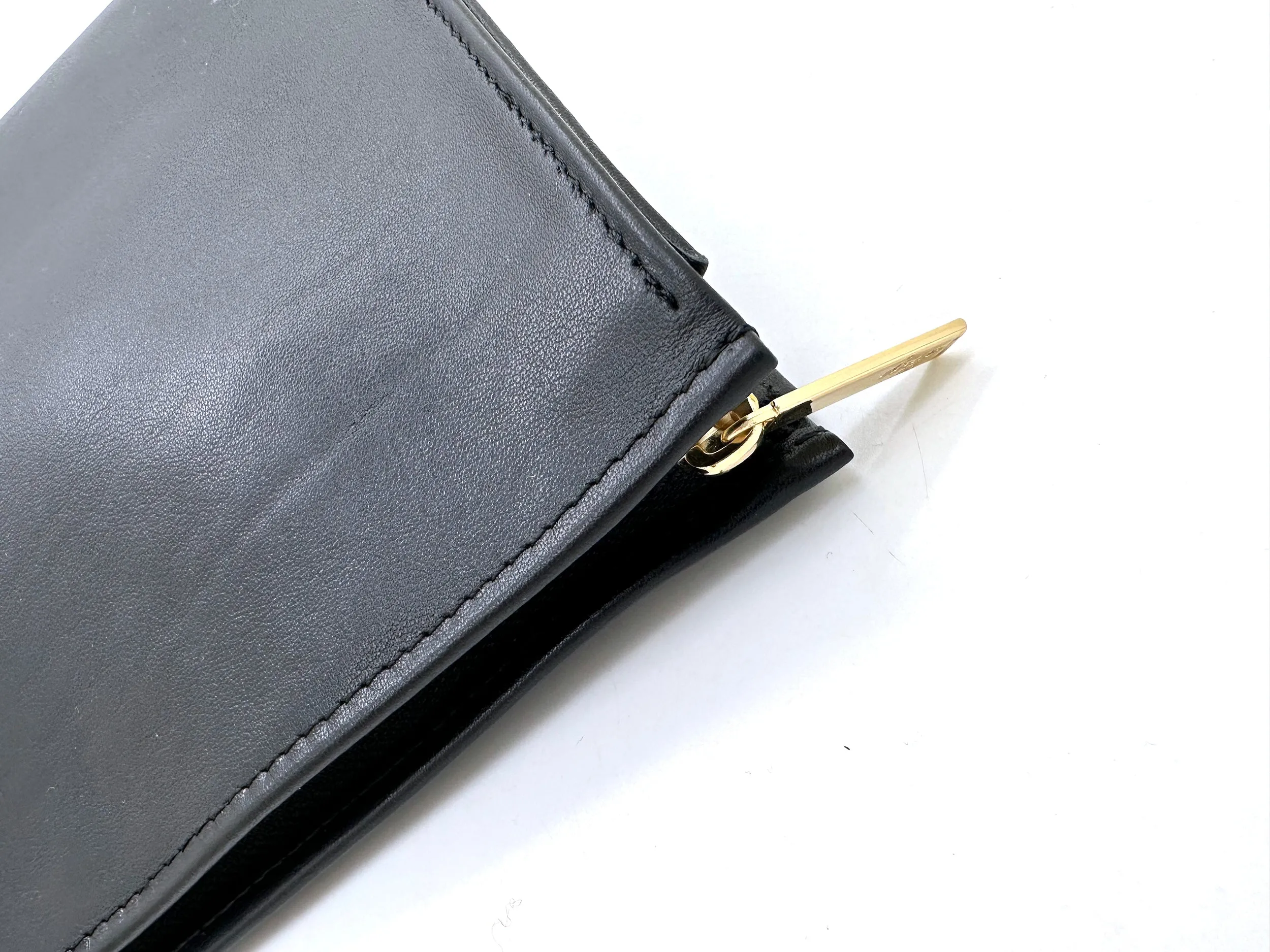 Leather Toiletry Pouch 26 - Black