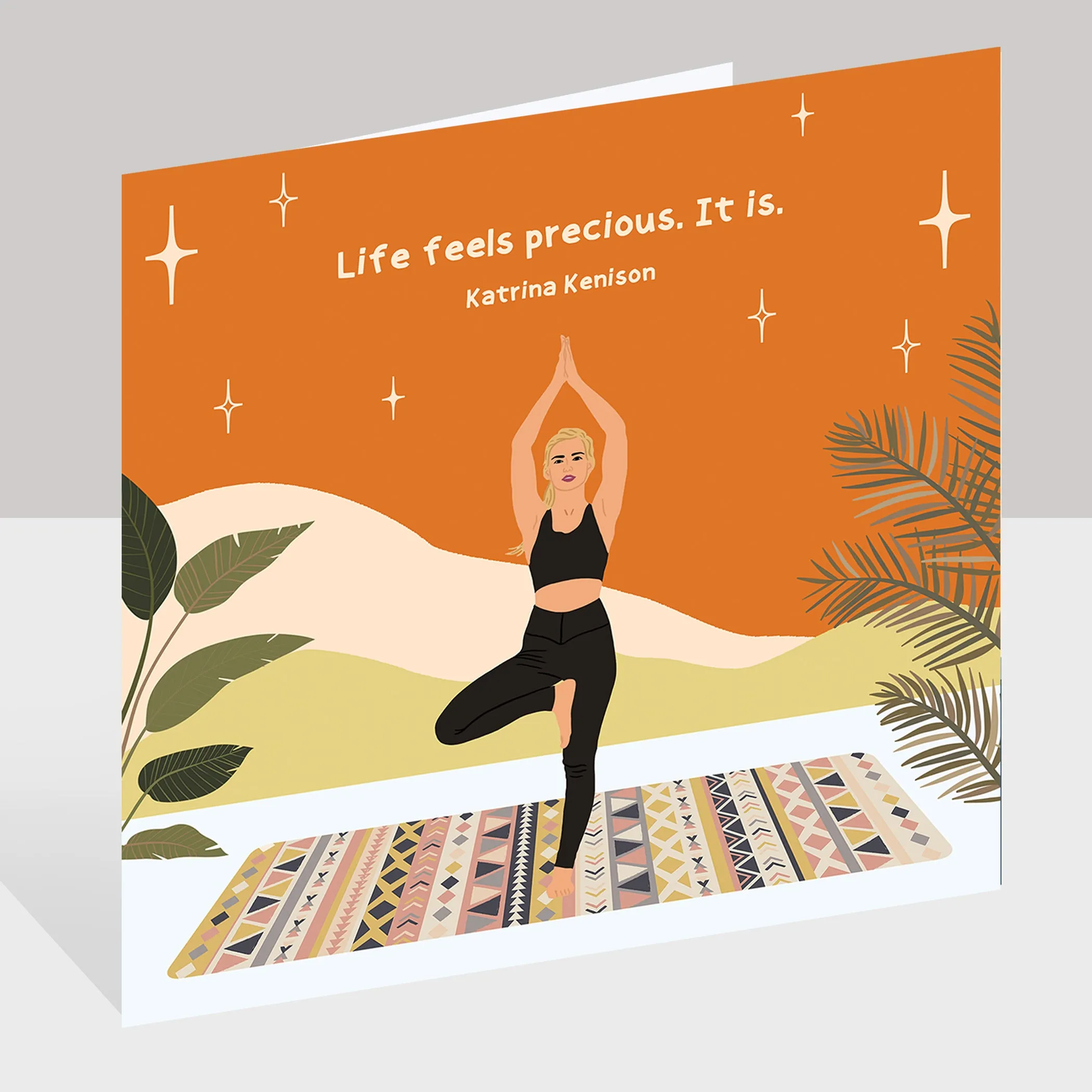 Life Feels Precious Doodle Card