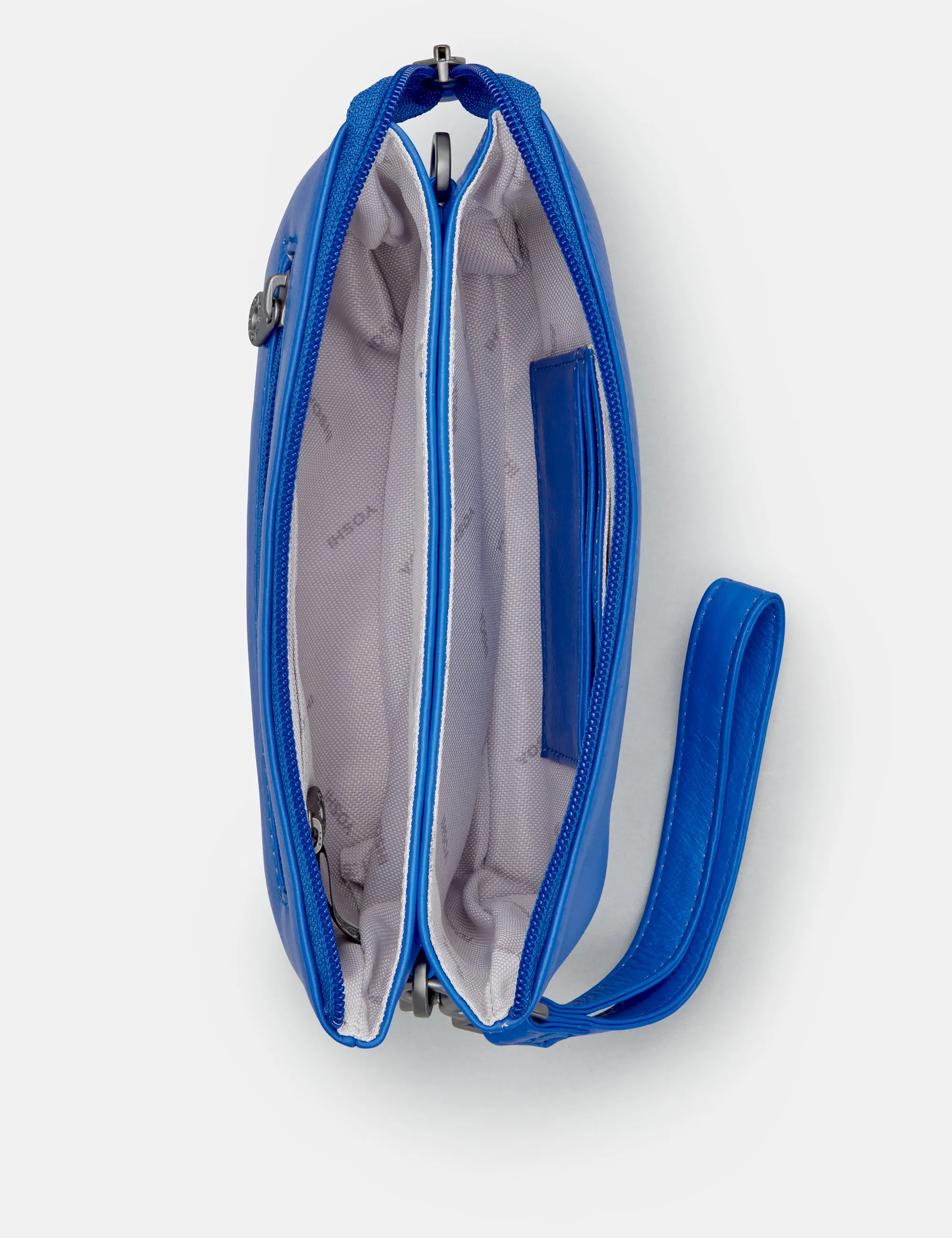 Logan Blue Leather Multiway Cross Body Bag