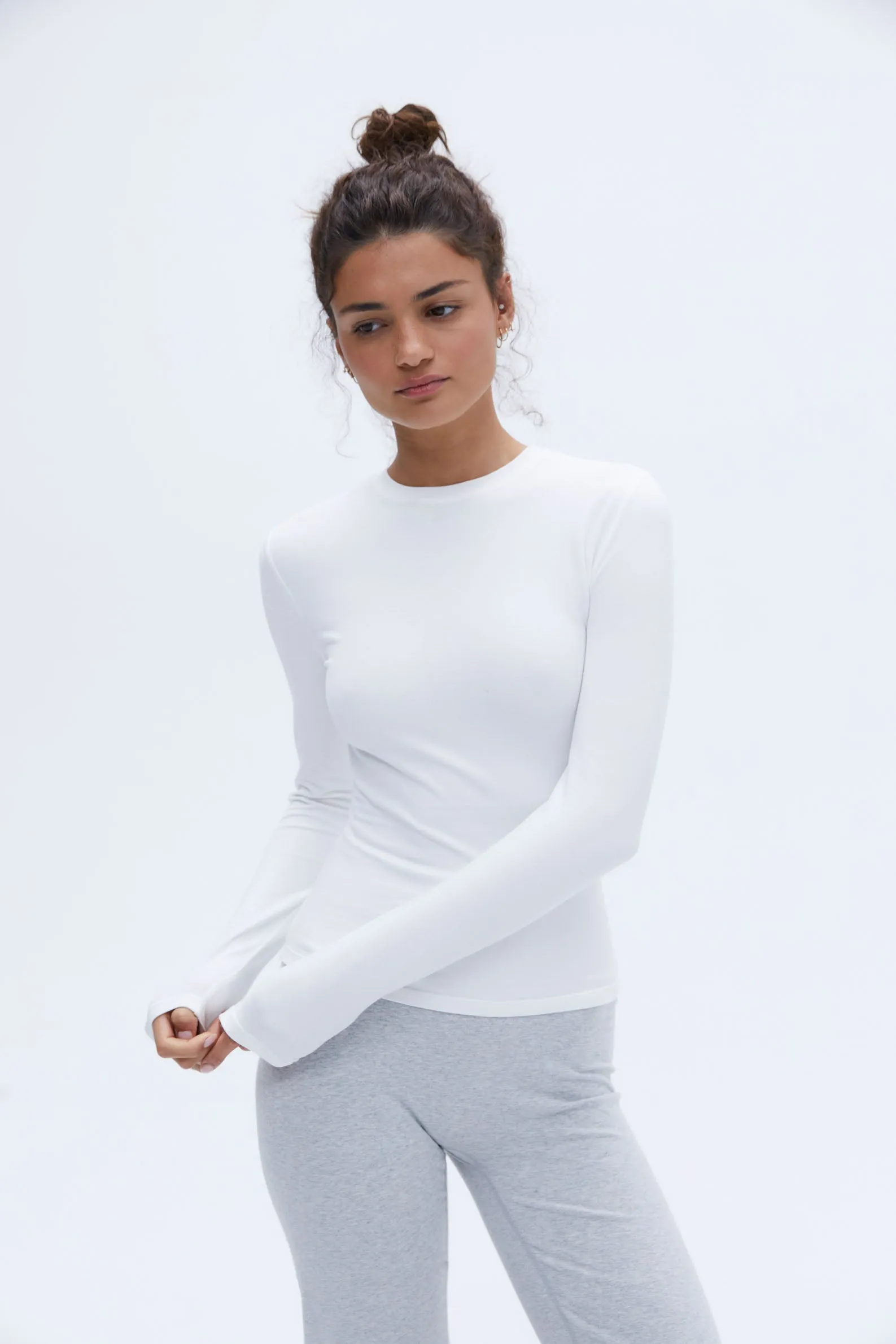 Long Sleeve Top - White