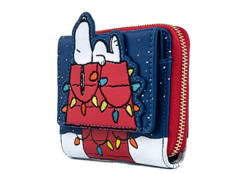 Loungefly Peanuts Holiday Snoopy House Wallet