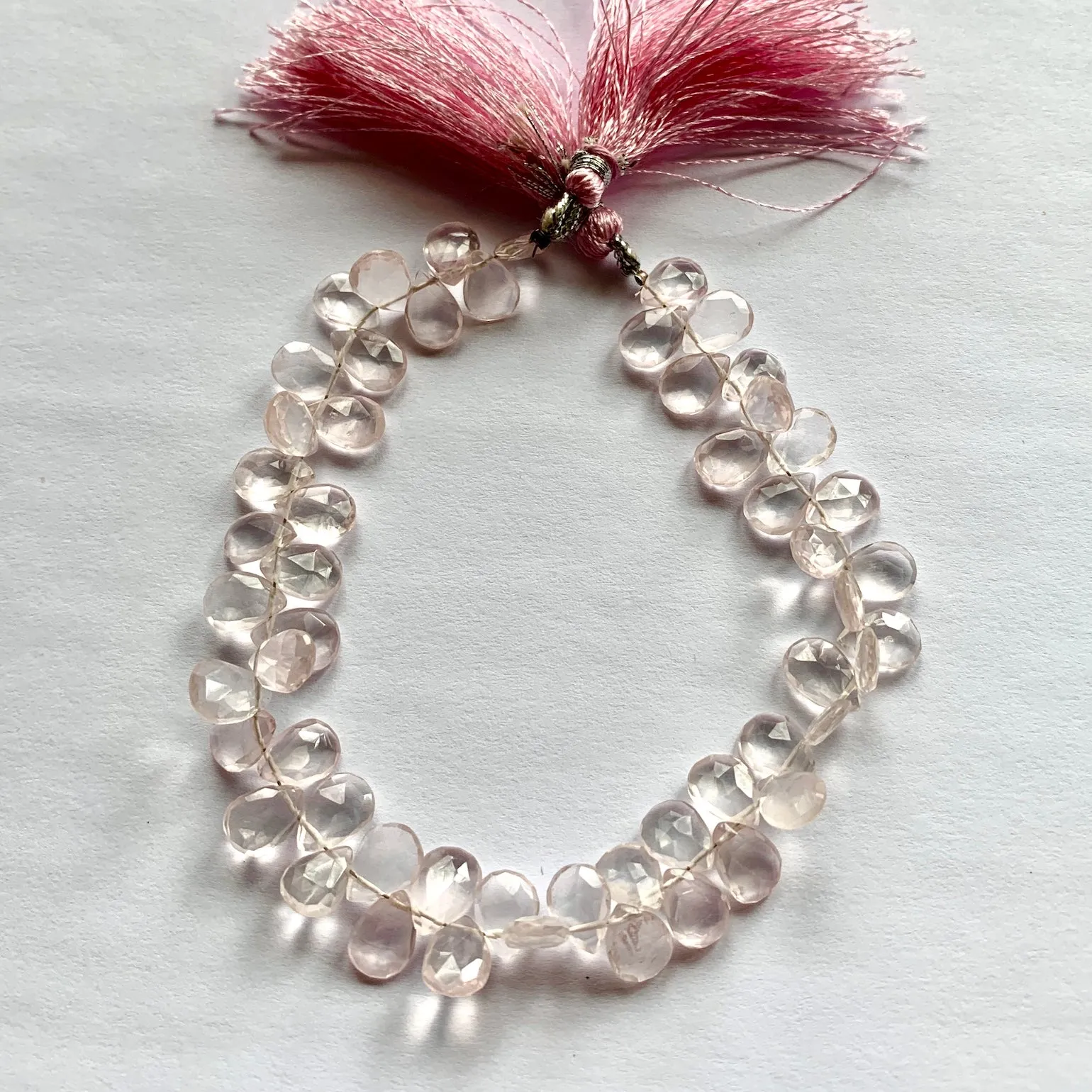 Lovely Rose Quartz Briolettes