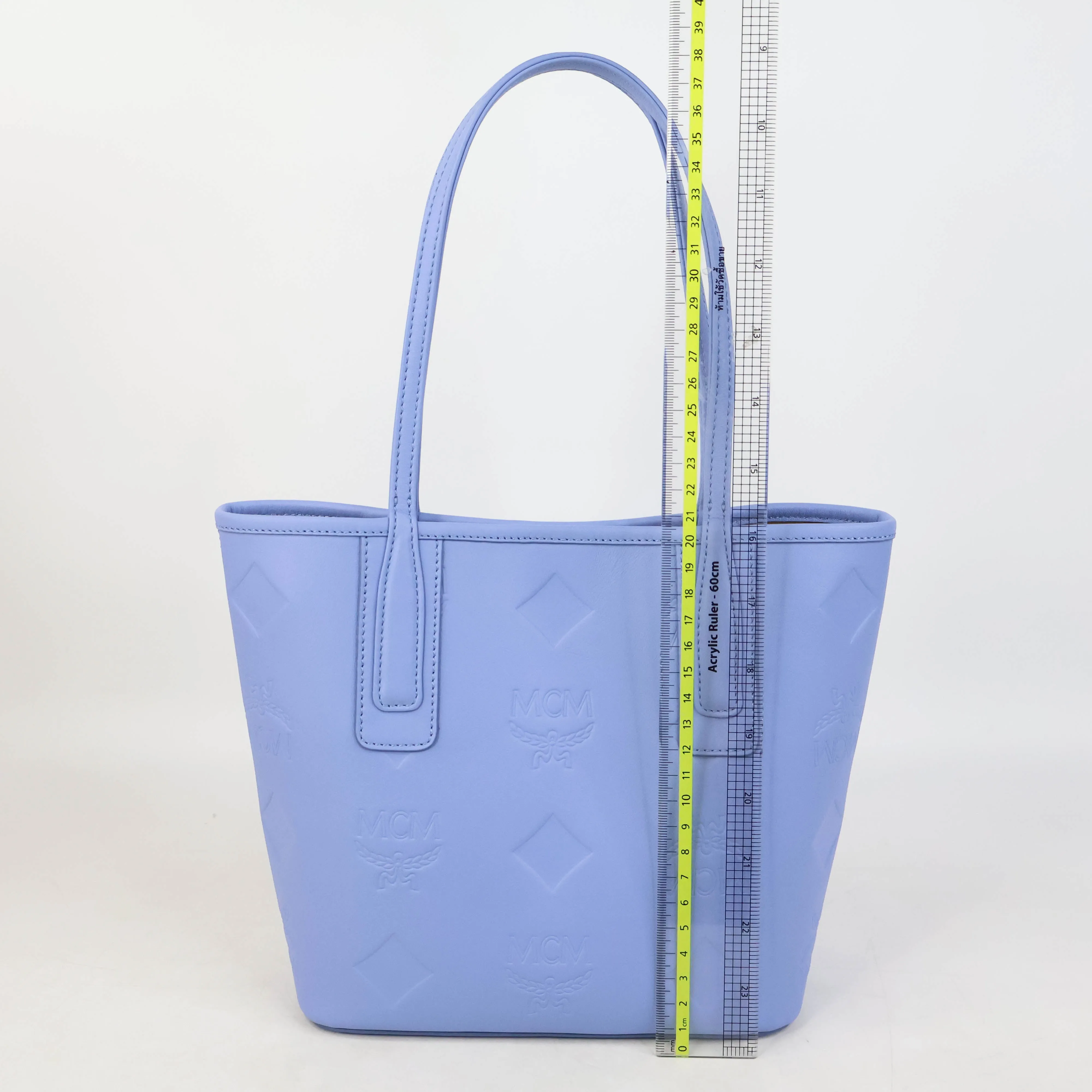 MCM Liz Embossed Maxi Monogram Leather Shopper Mini Bag