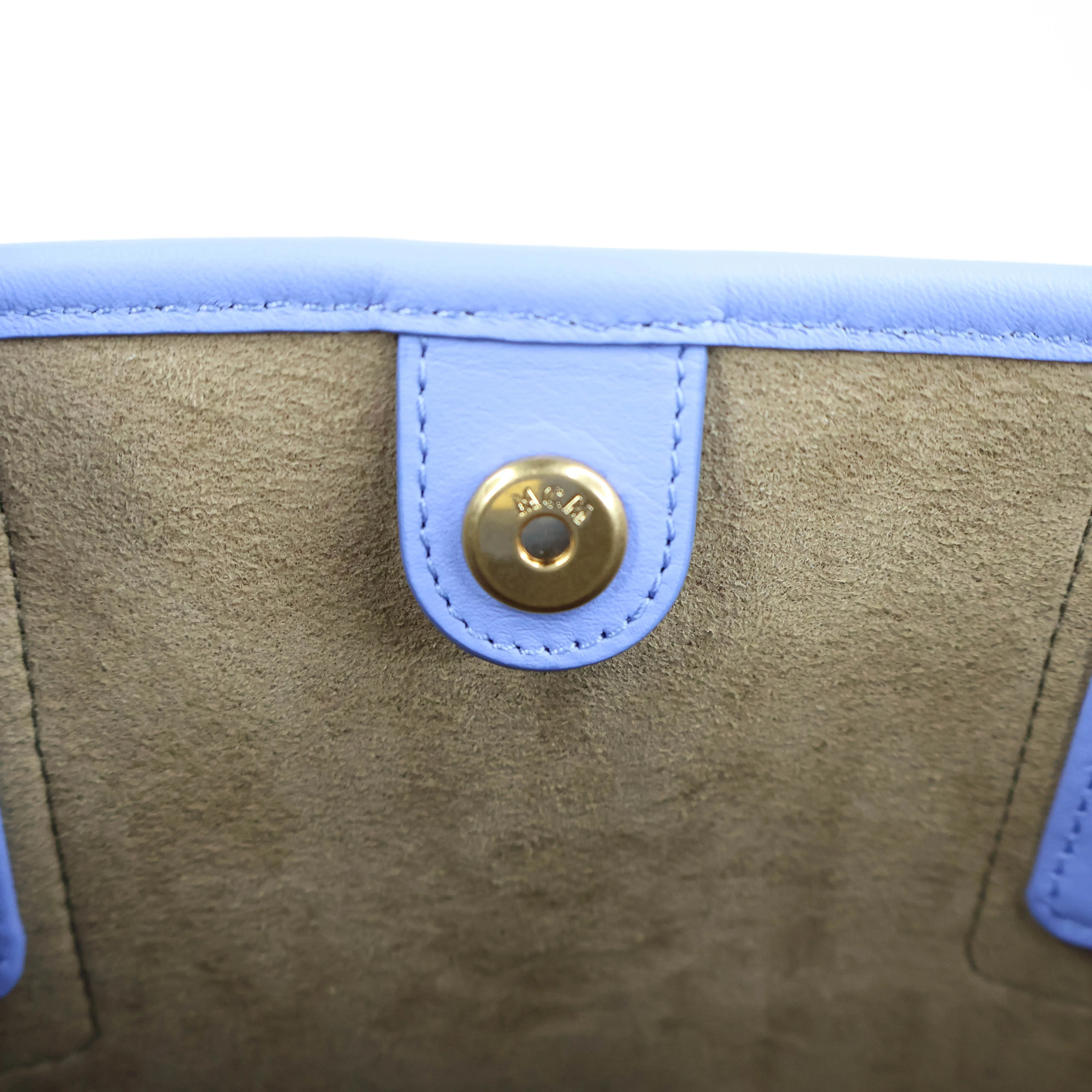 MCM Liz Embossed Maxi Monogram Leather Shopper Mini Bag