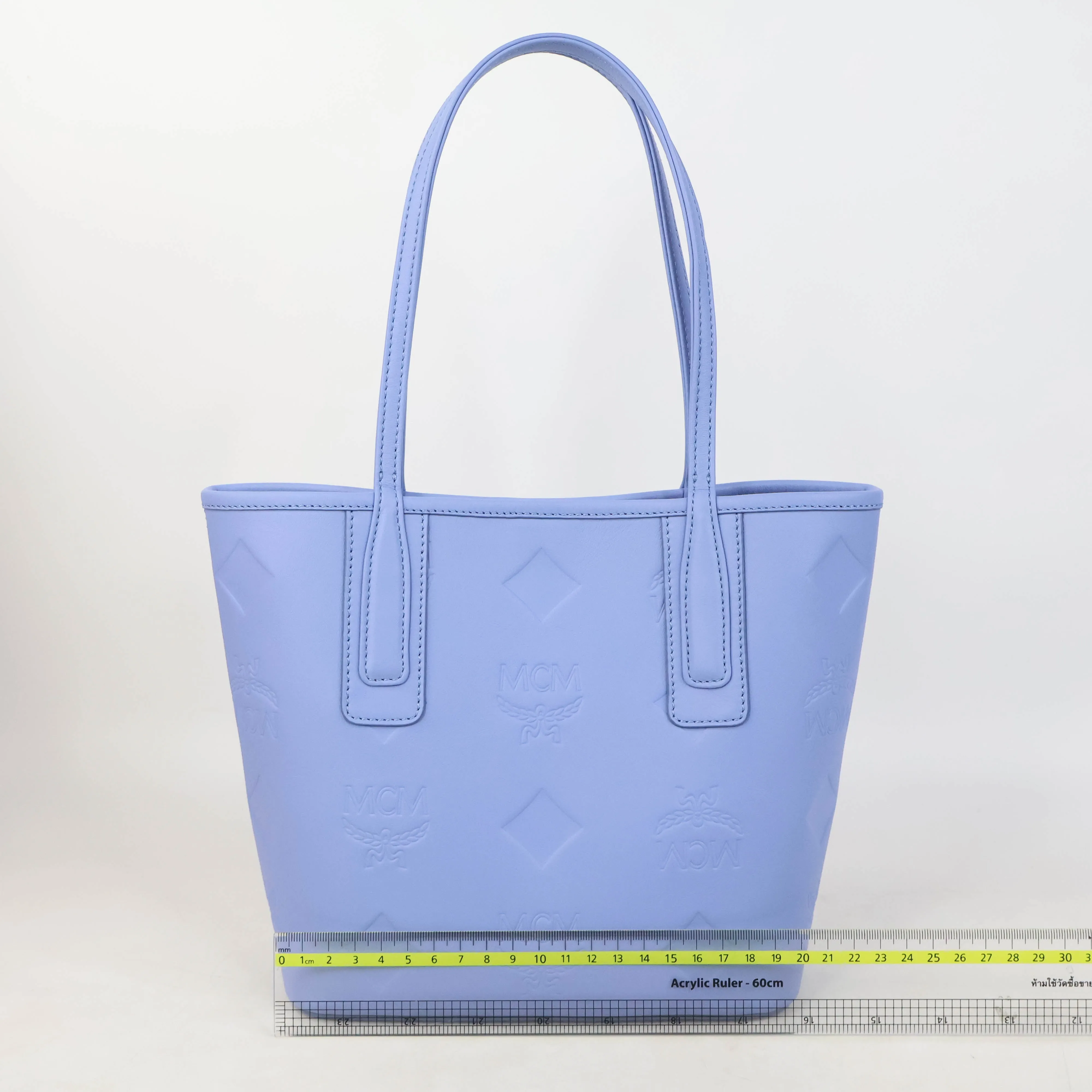 MCM Liz Embossed Maxi Monogram Leather Shopper Mini Bag