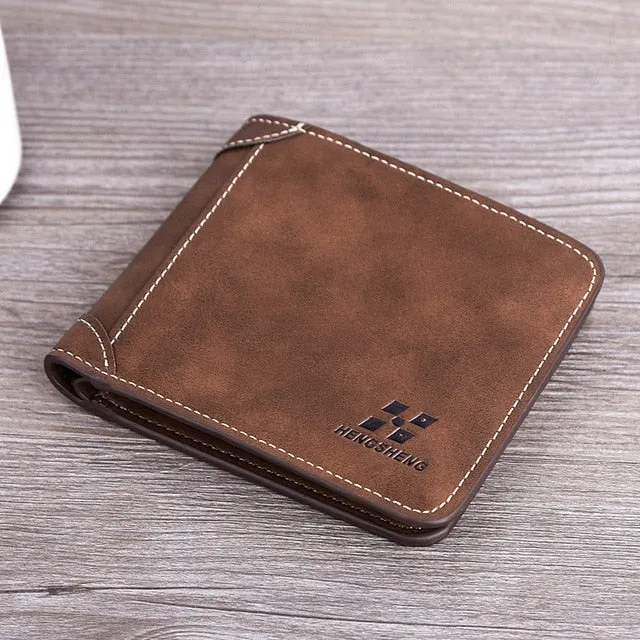 Men Wallet Leather ID Credit Card Holder