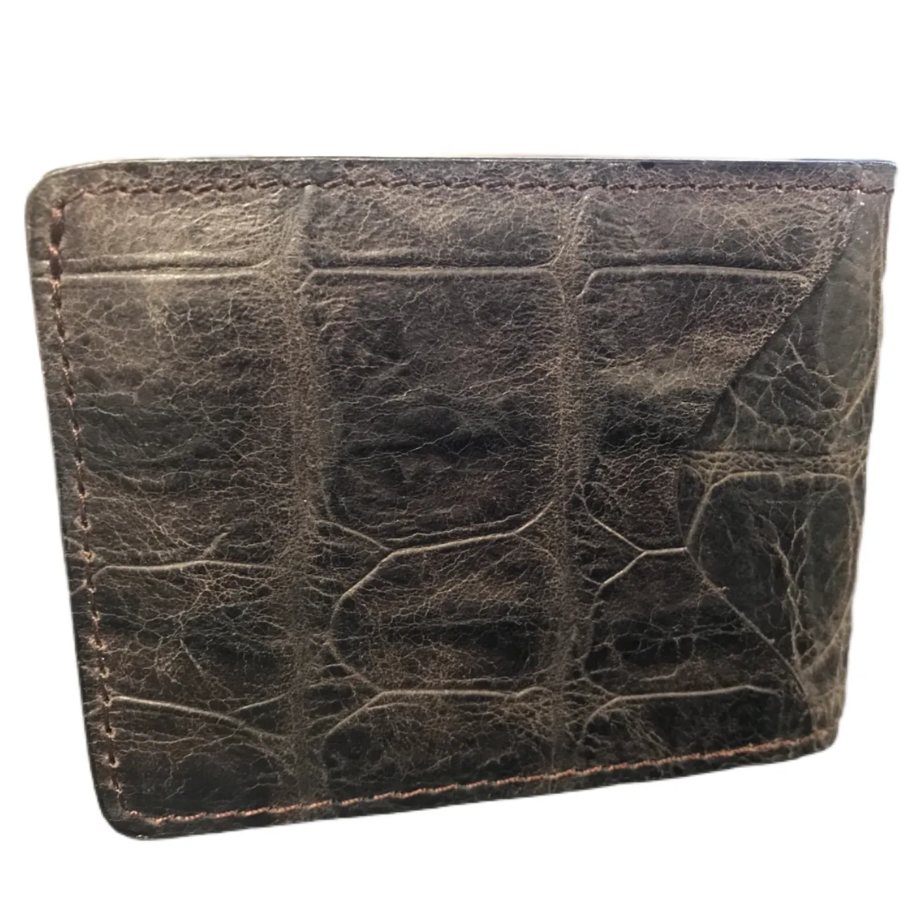 Men's Croc Embossed ID and Money Wallet DW288