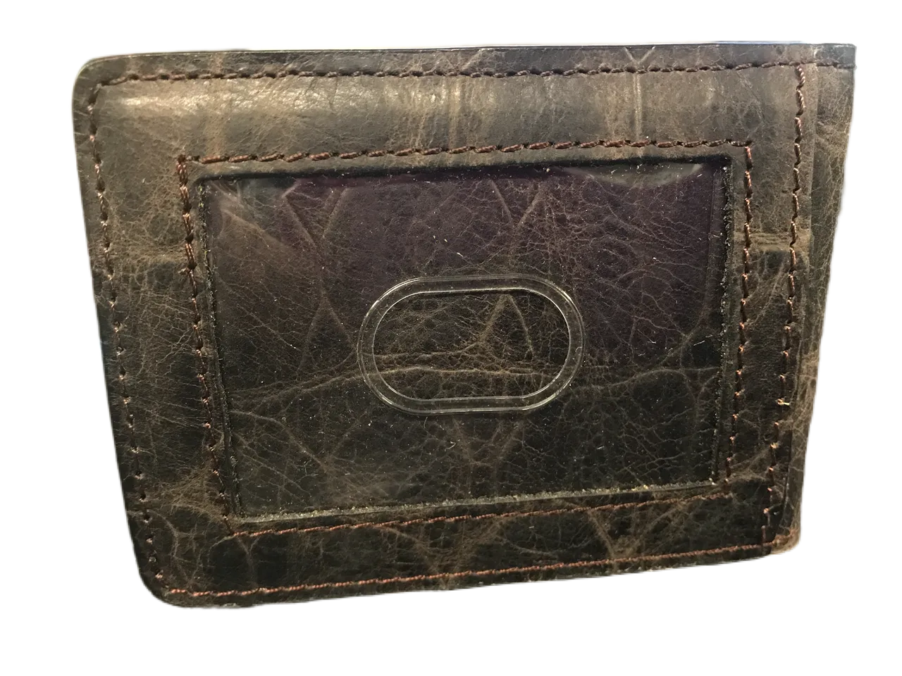 Men's Croc Embossed ID and Money Wallet DW288