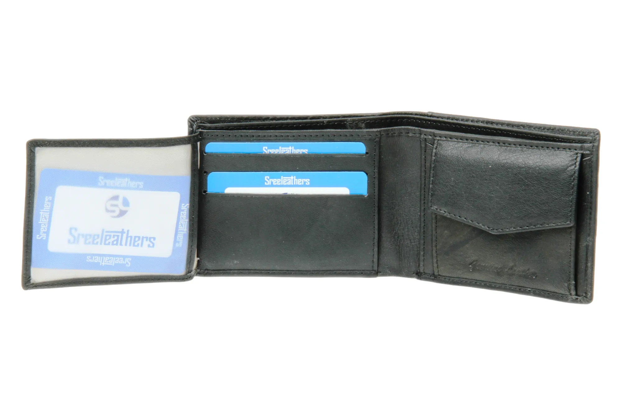 MENS LEATHER WALLET 42140 (BLACK)