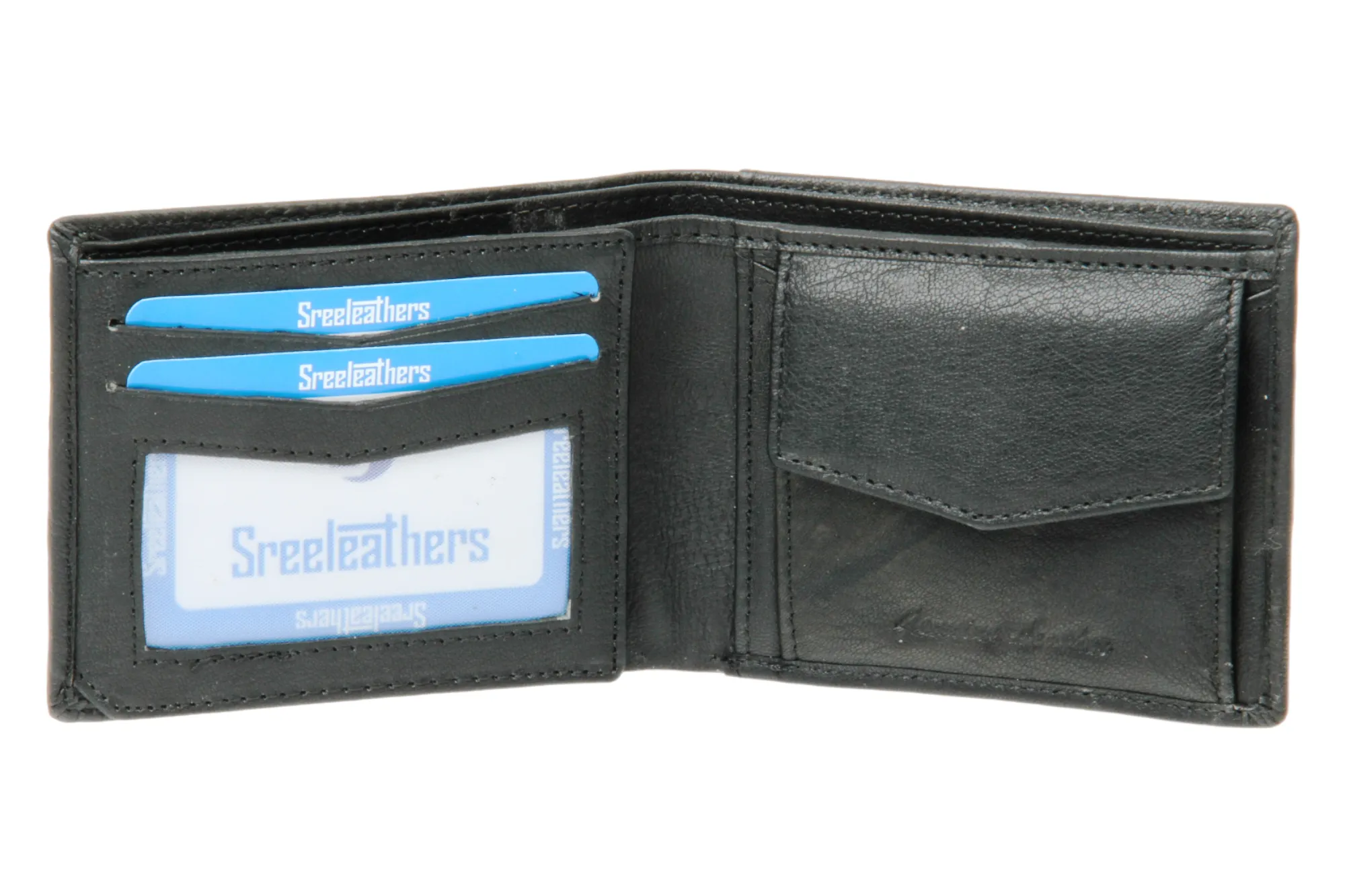 MENS LEATHER WALLET 42140 (BLACK)