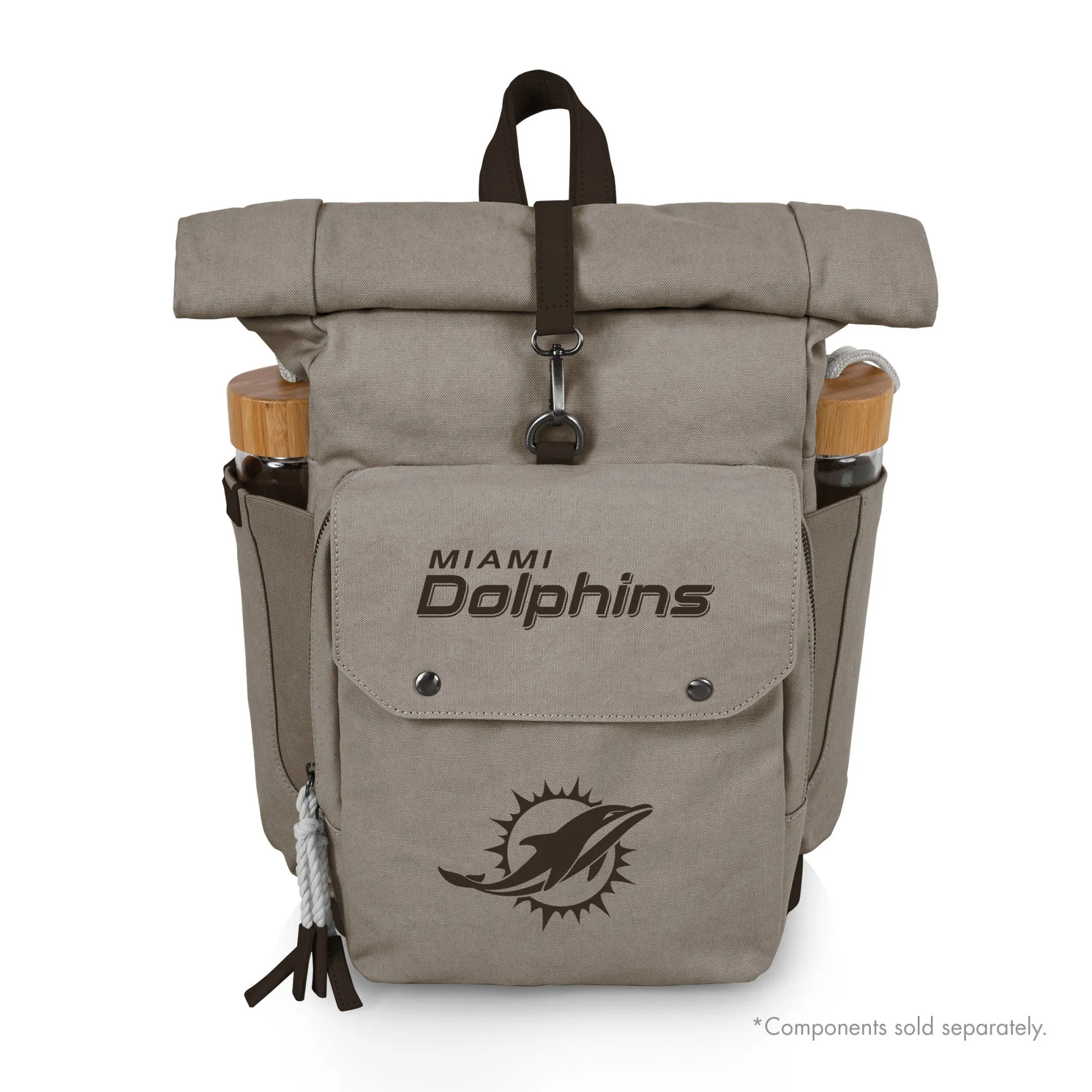 Miami Dolphins - Carmel Roll Top Picnic Backpack Cooler
