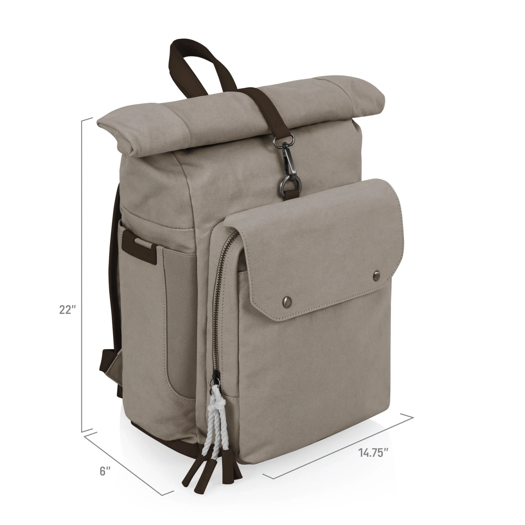 Miami Dolphins - Carmel Roll Top Picnic Backpack Cooler
