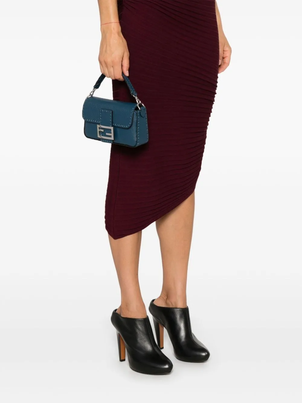 MINI BAGUETTE LEATHER BAG