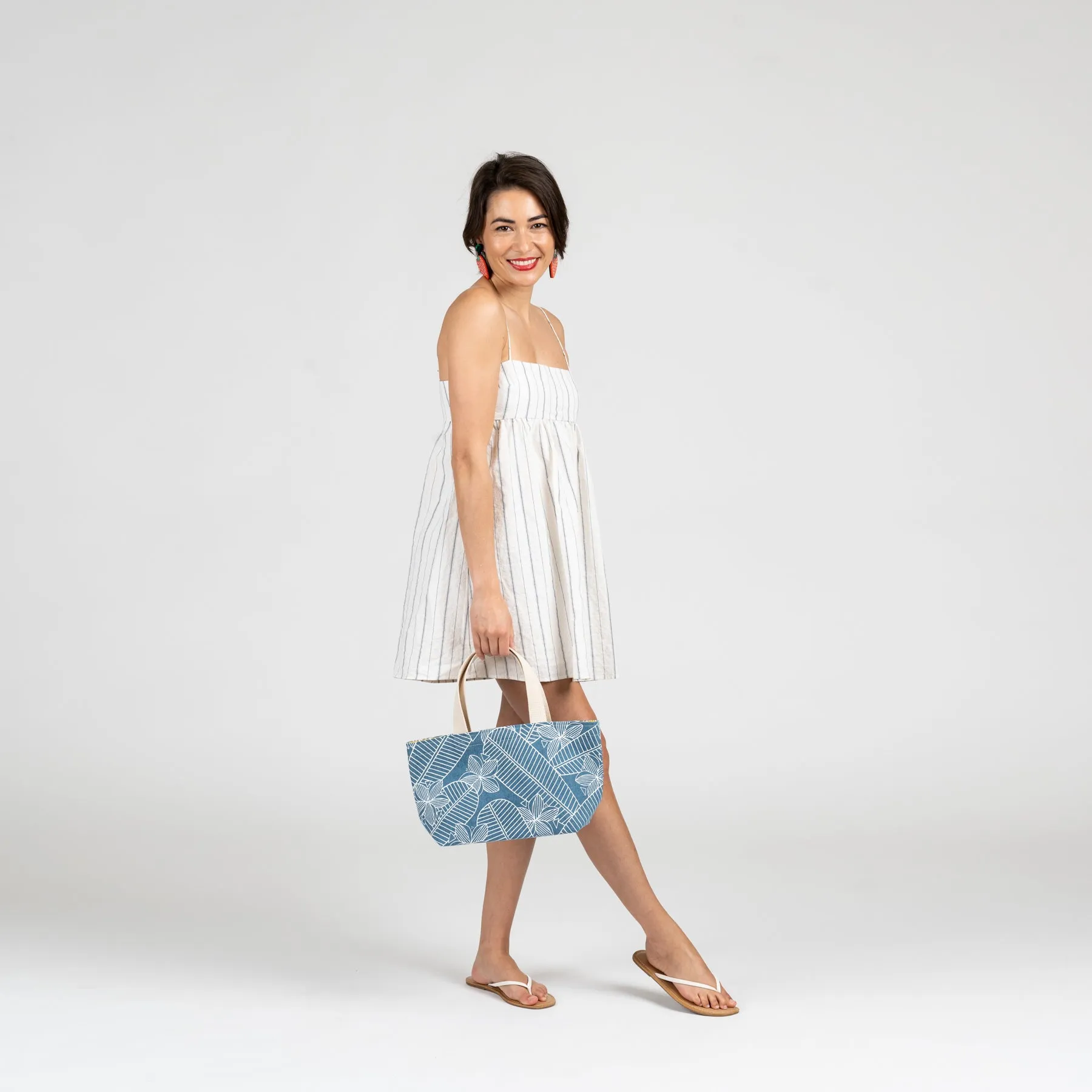 Mini Beach Bag Tote • Naupaka • Denim Collection